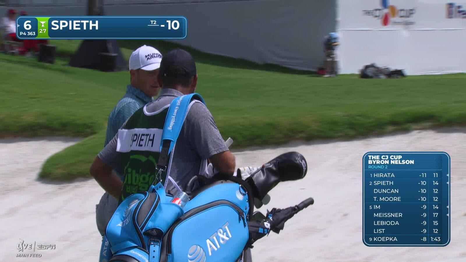 Jordan Spieth sinks 9-foot birdie putt on No. 6 at THE CJ CUP