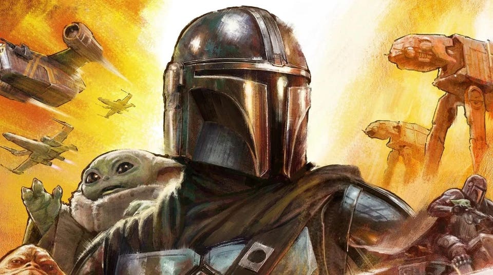 "Star Wars: The Mandalorian and Grogu" key art.