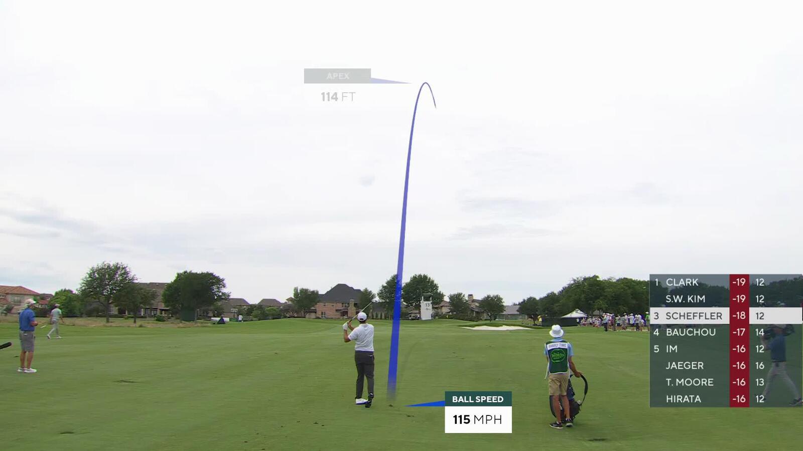 Scottie Scheffler's 147-yard approach sets up birdie on No. 13 at THE CJ CUP