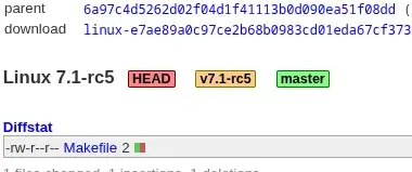 Linux 7.1-rc5 Git tag