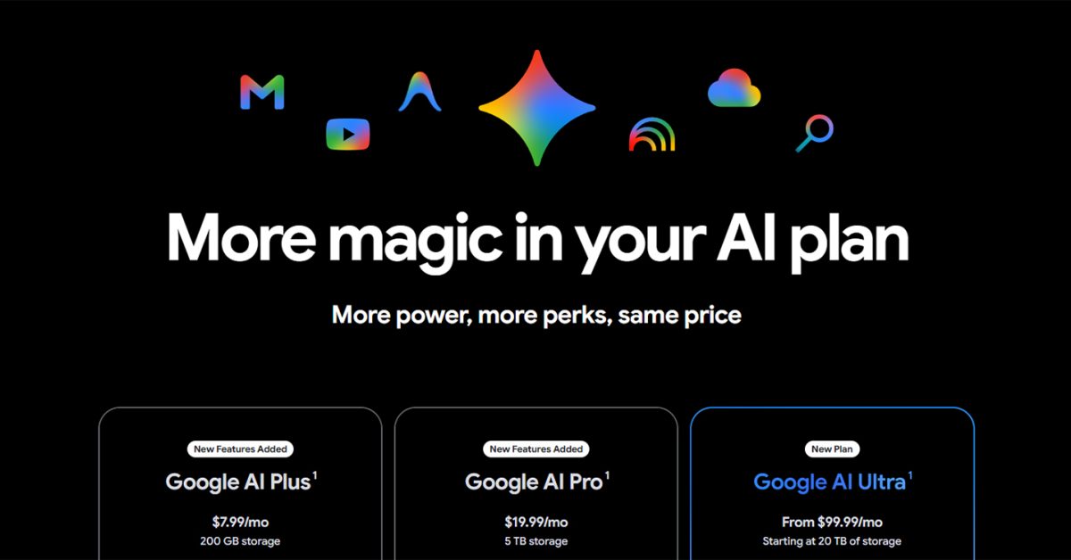 Google clarifies its slightly confusing pair of AI Ultra plans