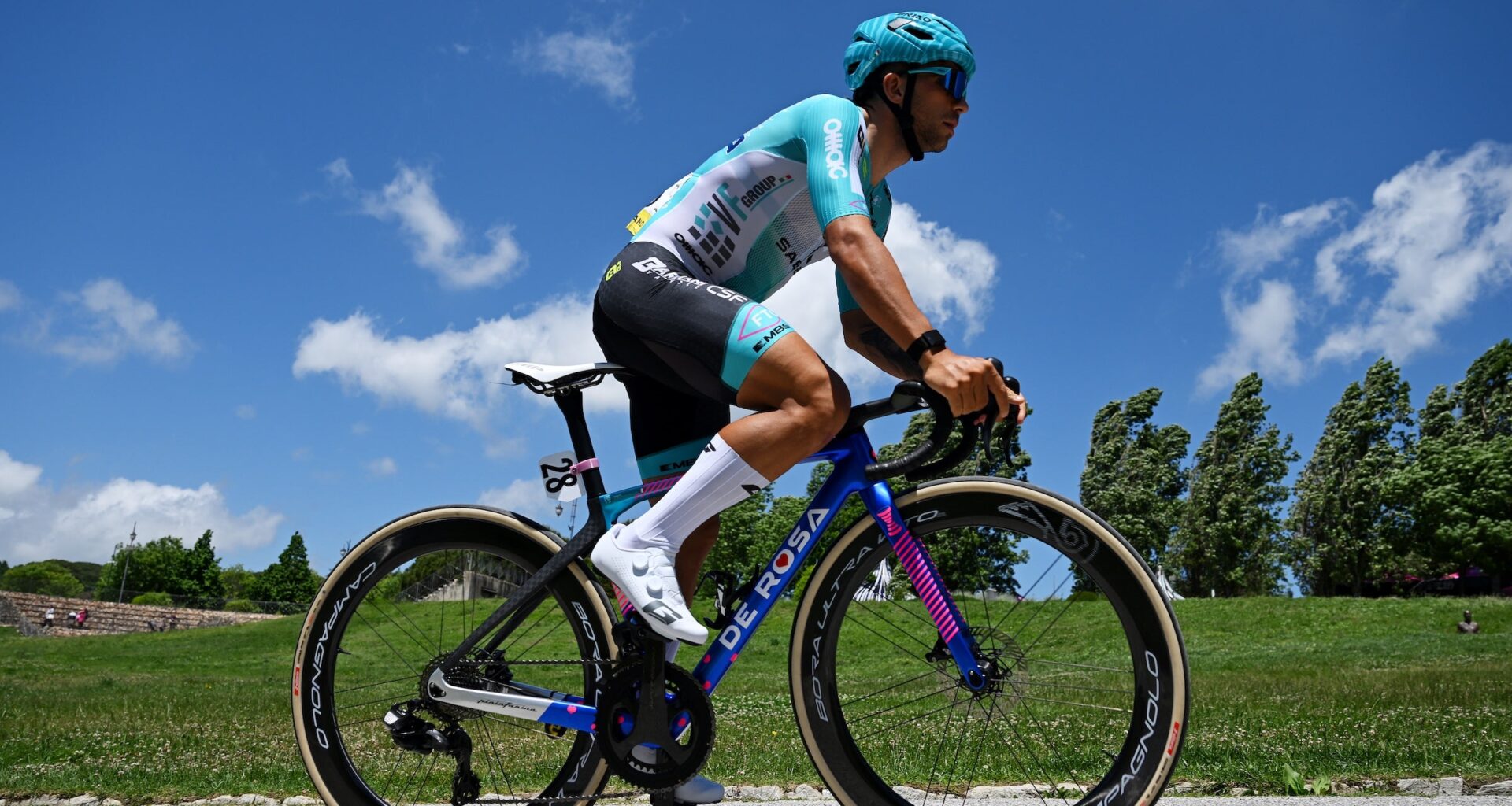 Enrico Zanoncello (Team Bardiani CSF 7 Saber) was disqualified from the Giro d'Italia (Photo: Dario Belingheri/Getty Images)