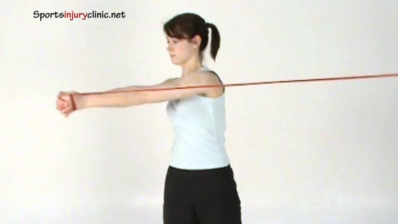 Standing Twist using a Resistance Band - YouTube