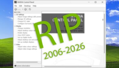 RIP: After 20 Years, It's Time to Say Goodbye to the Nvidia Control Panel