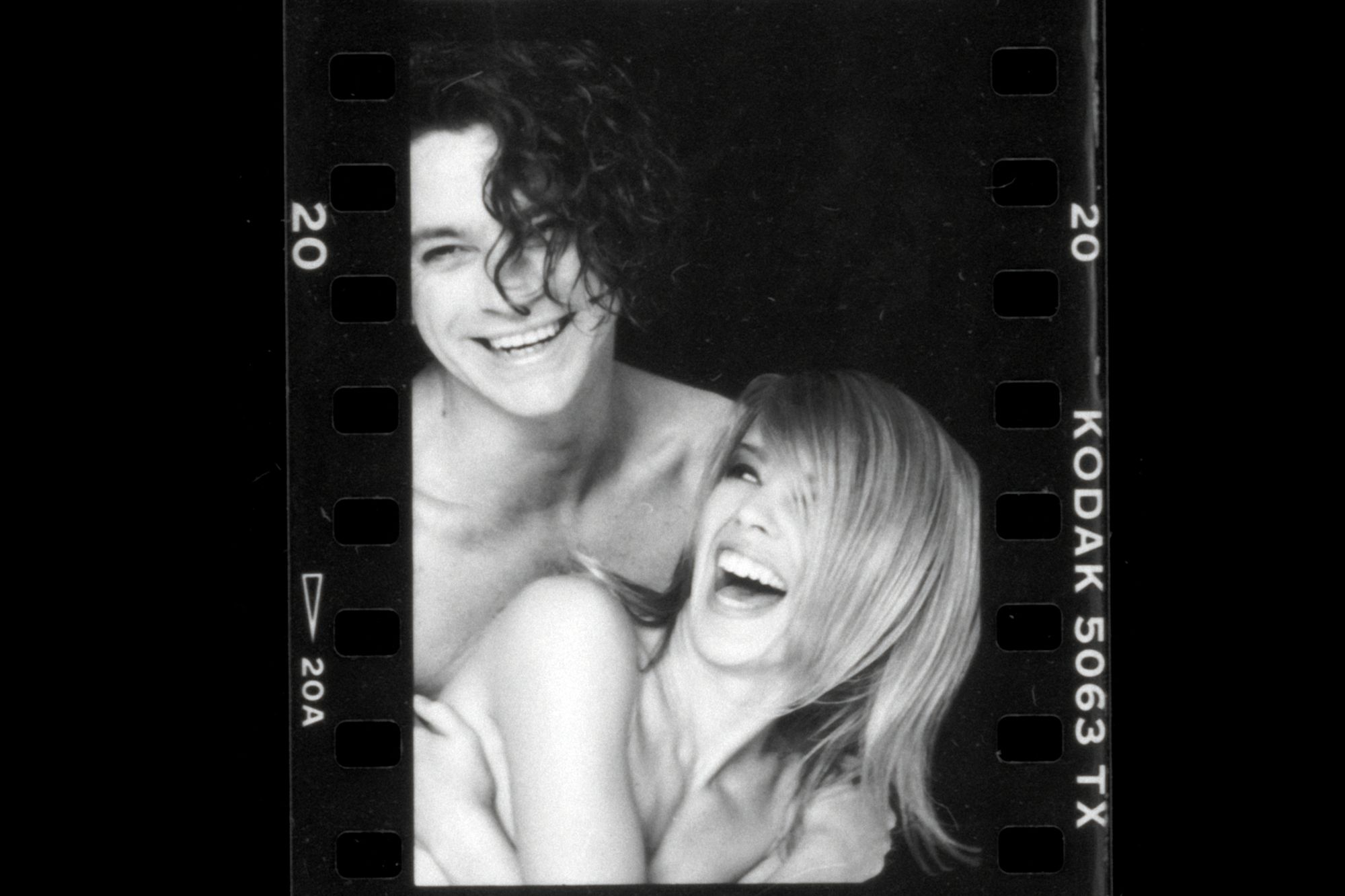 A snap of Michael Hutchence and Kylie Minogue, who dated for two years, leading to a love that the ‘Wow’ singer has struggled to forget