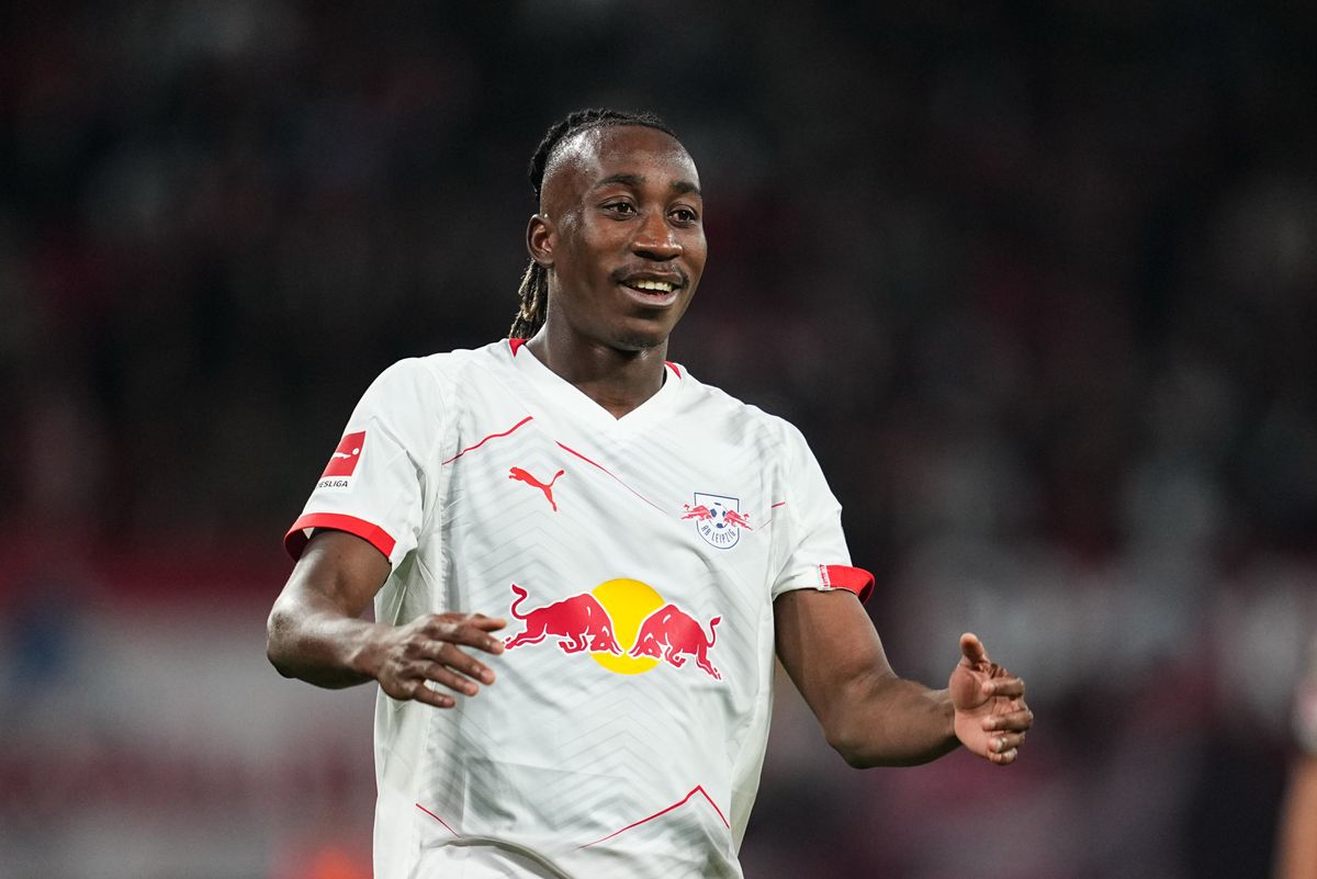 Yan Diomande of RB Leipzig