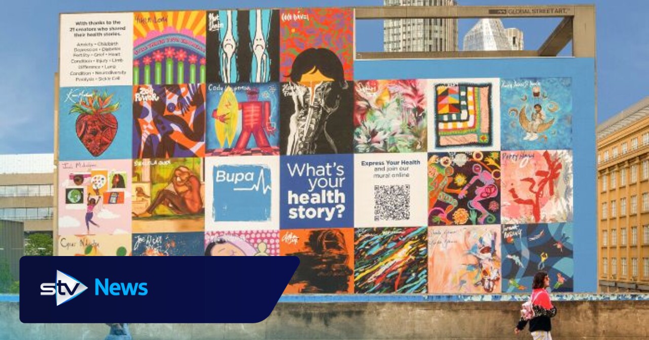 Scottish artist Poppy Nash contributes to one of Europe's largest murals in London