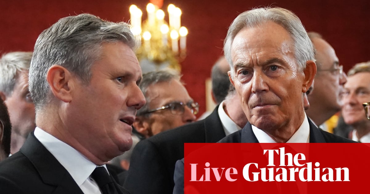 Much of what Blair said in essay criticising Labour was wrong, says Starmer – as it happened | Politics