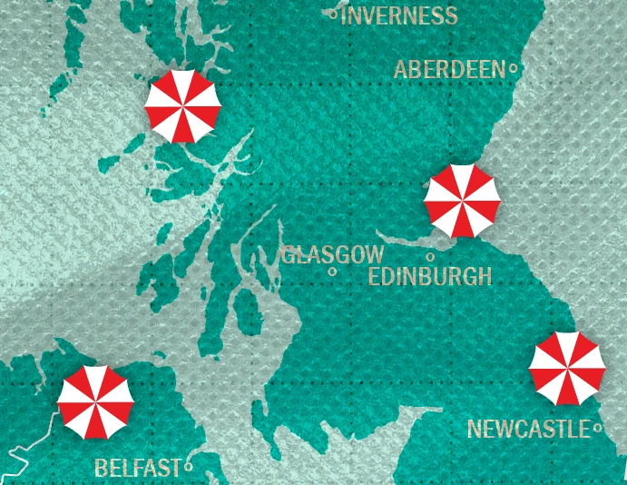 Map of beaches in Time Out’s best beaches guide