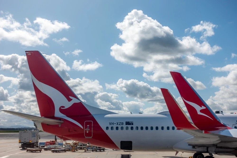 Qantas planes in Melbourne, Australia