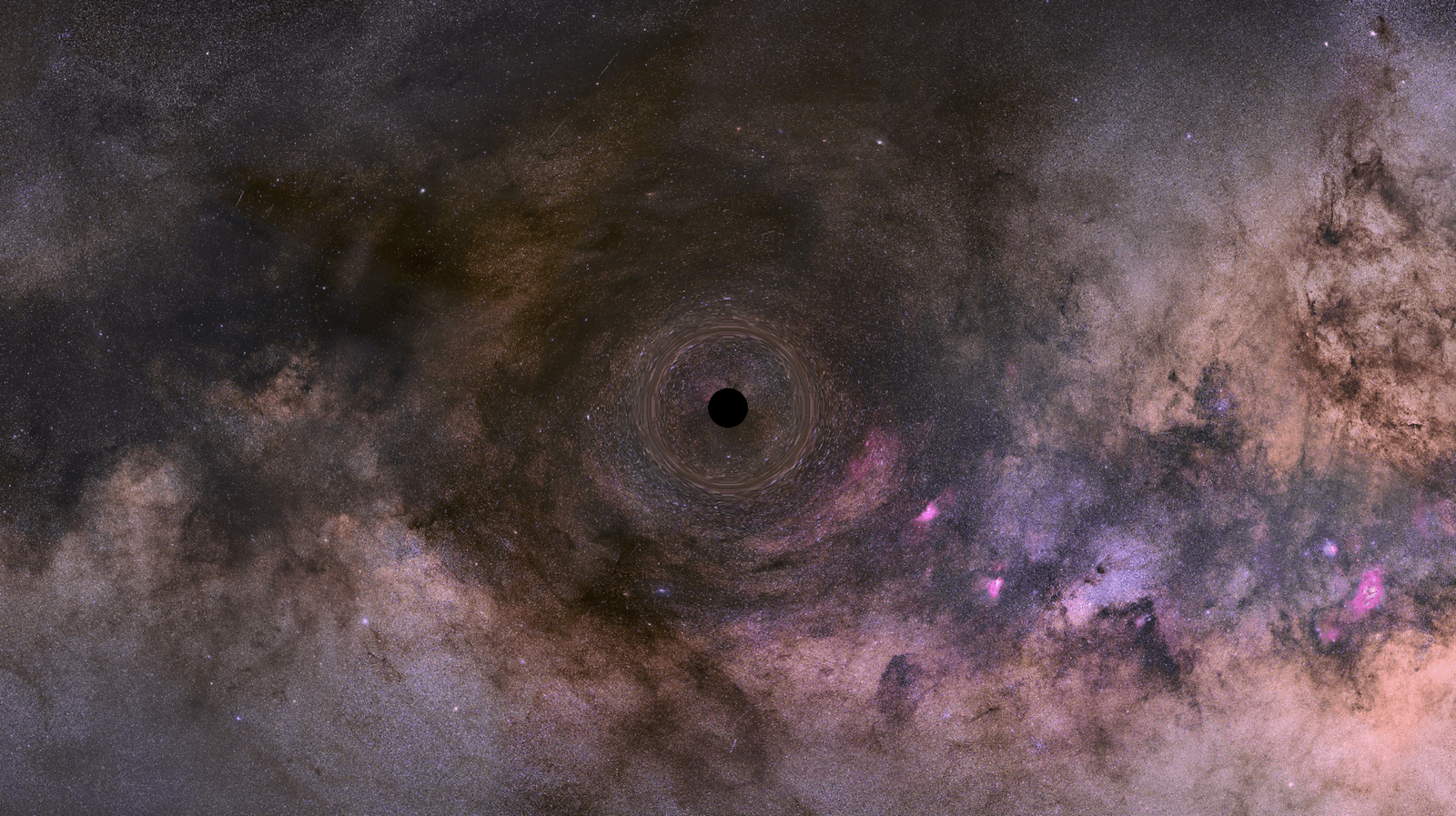 Image may contain Hole Astronomy Nebula Outer Space Person Nature Night Outdoors and Milky Way