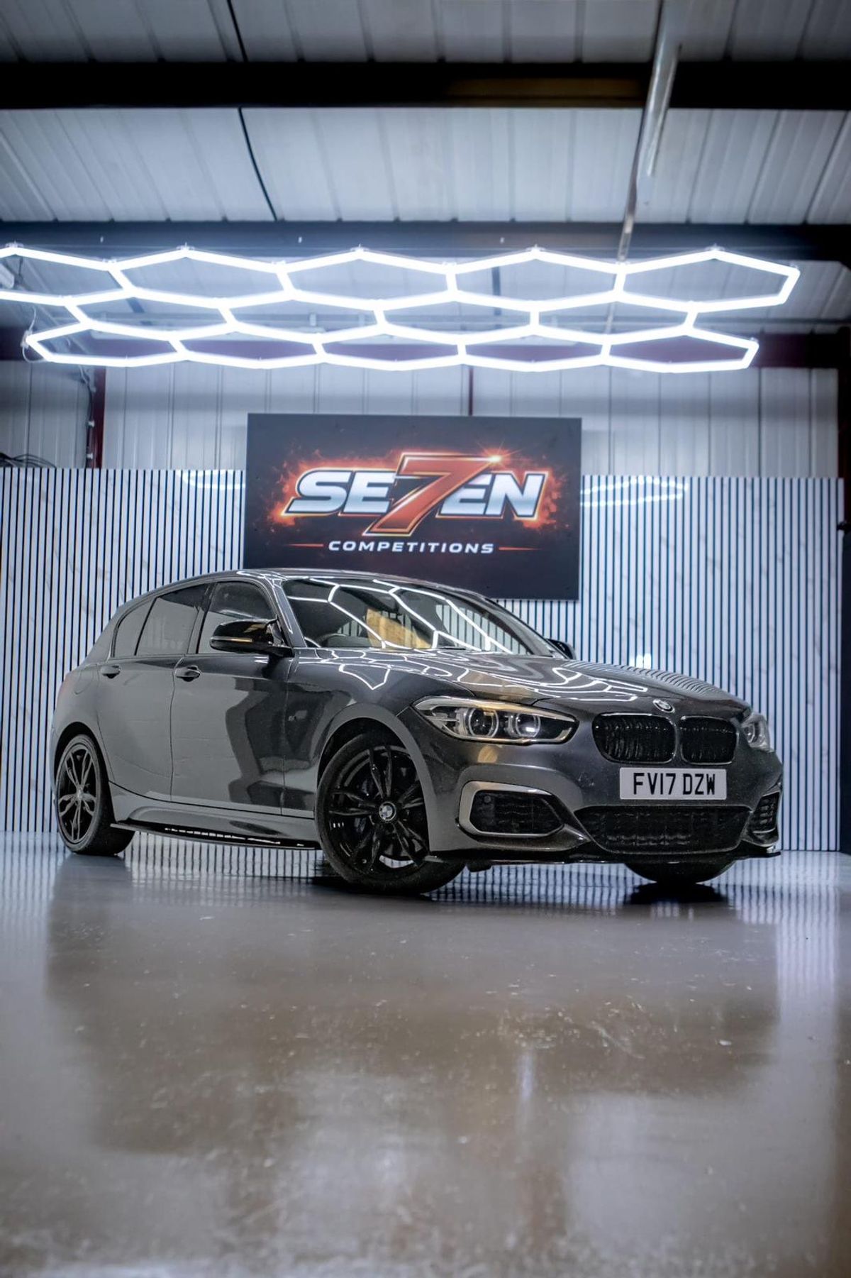 The grey 2017 BMW M140i which was taken during the ram-raid