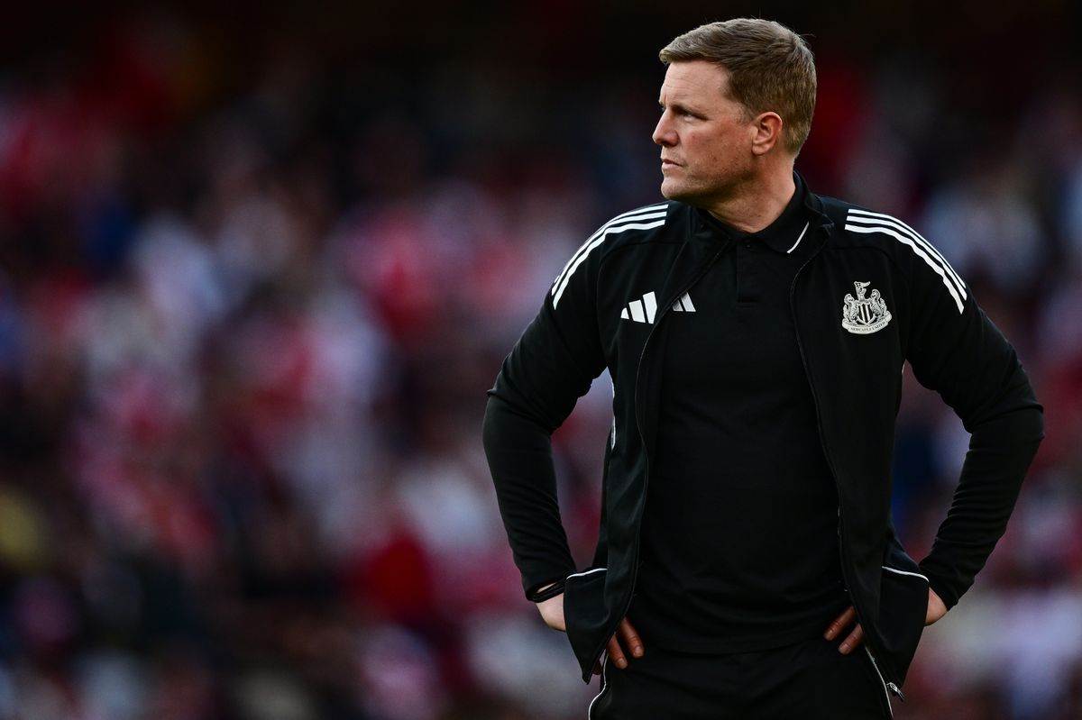 Eddie Howe looks on