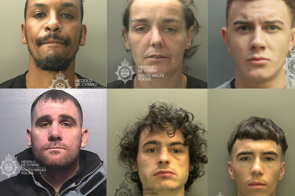 a group of police mugshots
