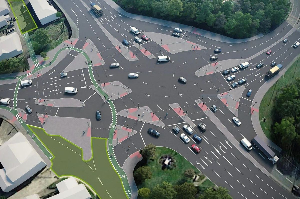 CGI of how Sudden junction in Rochdale would look once complete