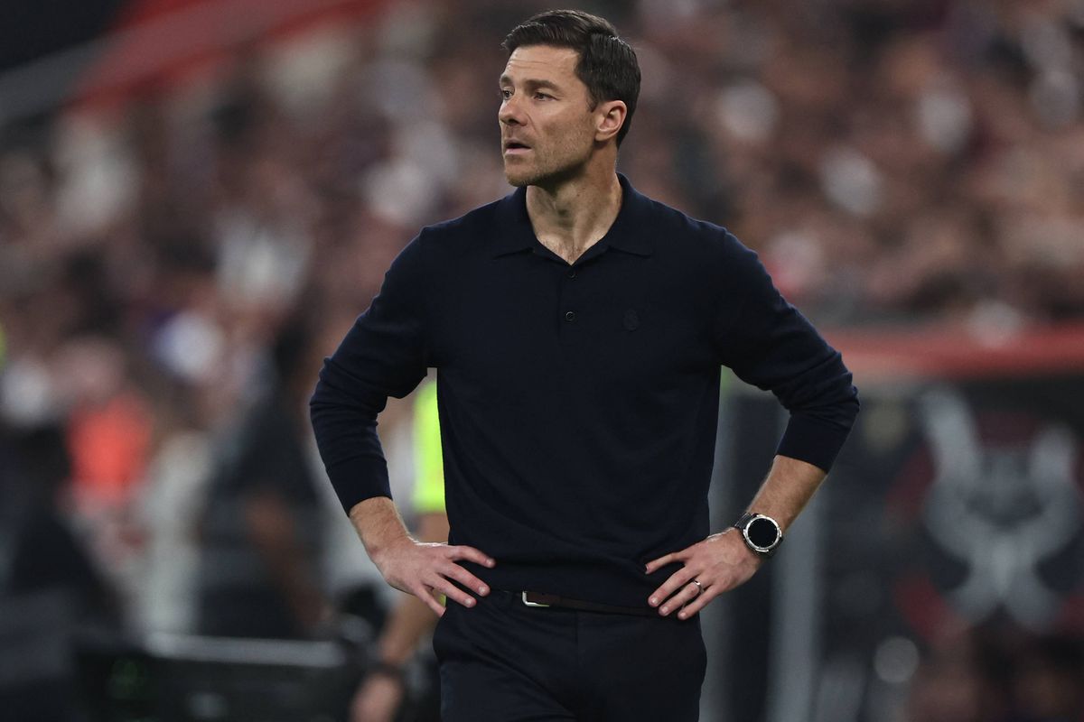 Real Madrid's Spanish coach Xabi Alonso reacts during the Spanish Super Cup final football match between FC Barcelona and Real Madrid at the King Abdullah Stadium in Jeddah on January 11, 2026. Real Madrid appointed Alvaro Arbeloa as new coach on January 12, 2026 after coach Xabi Alonso has left the club by mutual consent, a day after the team lost the Spanish Super Cup final against rivals Barcelona, AFP reports. (Photo by Fadel SENNA / AFP via Getty Images)