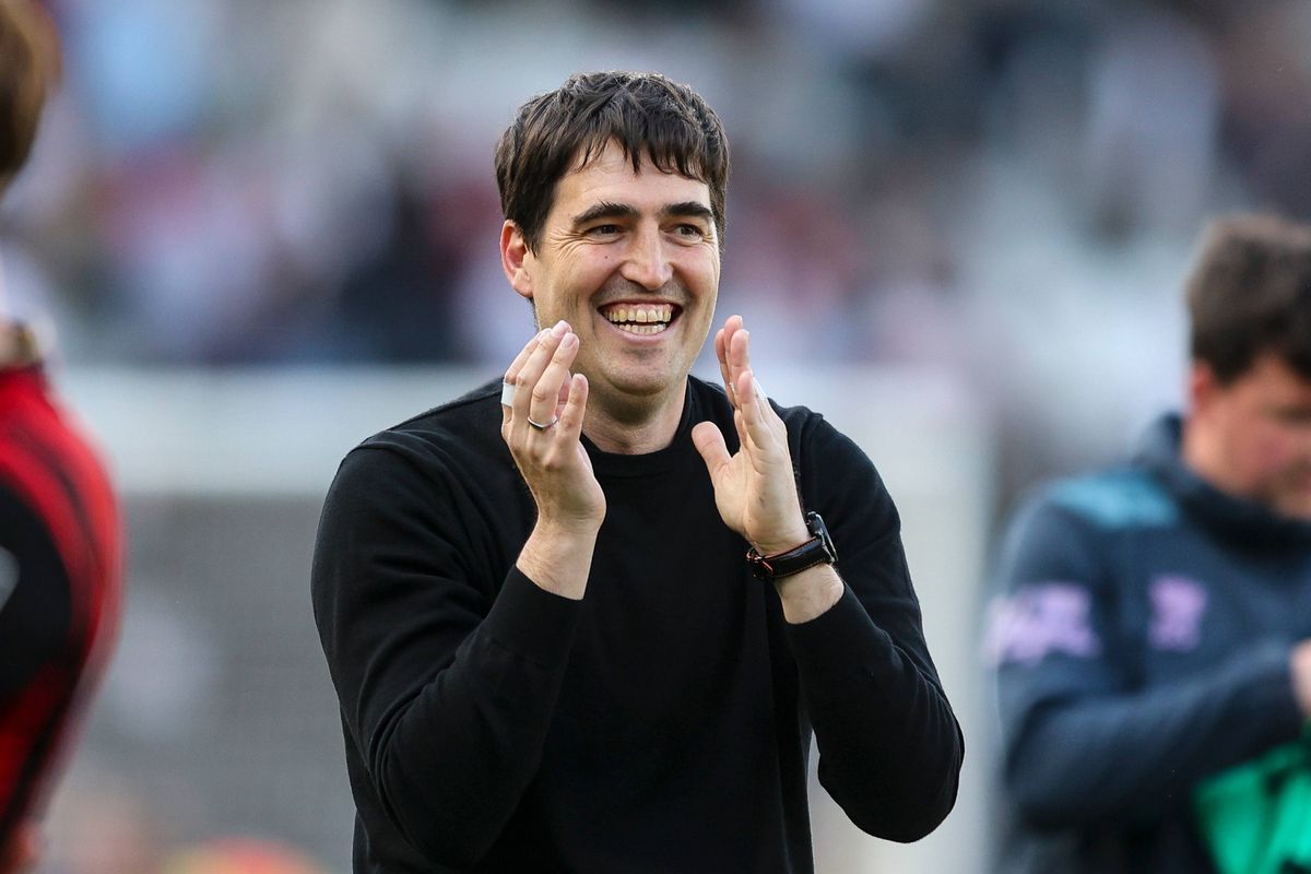 Andoni Iraola after his side's 1-0 win during the Premier League match between Fulham and Bournemouth at Craven Cottage.