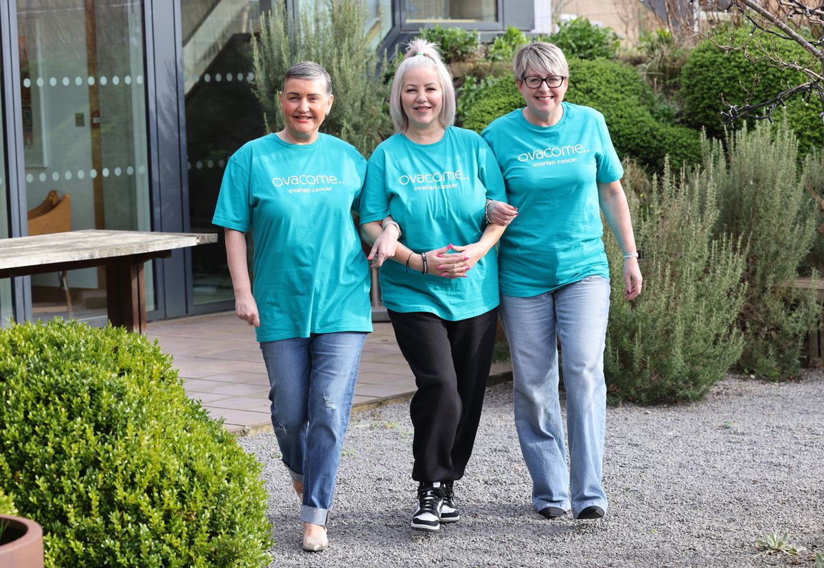 L-R Julie Ferry, Emma Durkin and Denise Hall are now friends