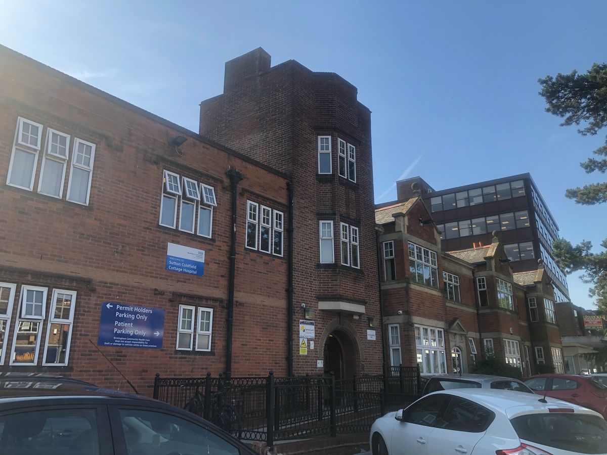 Sutton Cottage Hospital in Sutton Coldfield, prior to the £8.5 million revamp, with all its windows now upgraded, as one of the refurbishment measures