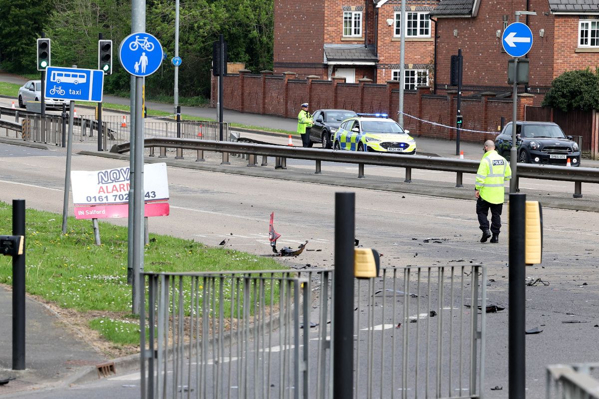 Emergency services raced to the dual carriageway on Friday to reports of a serious collision