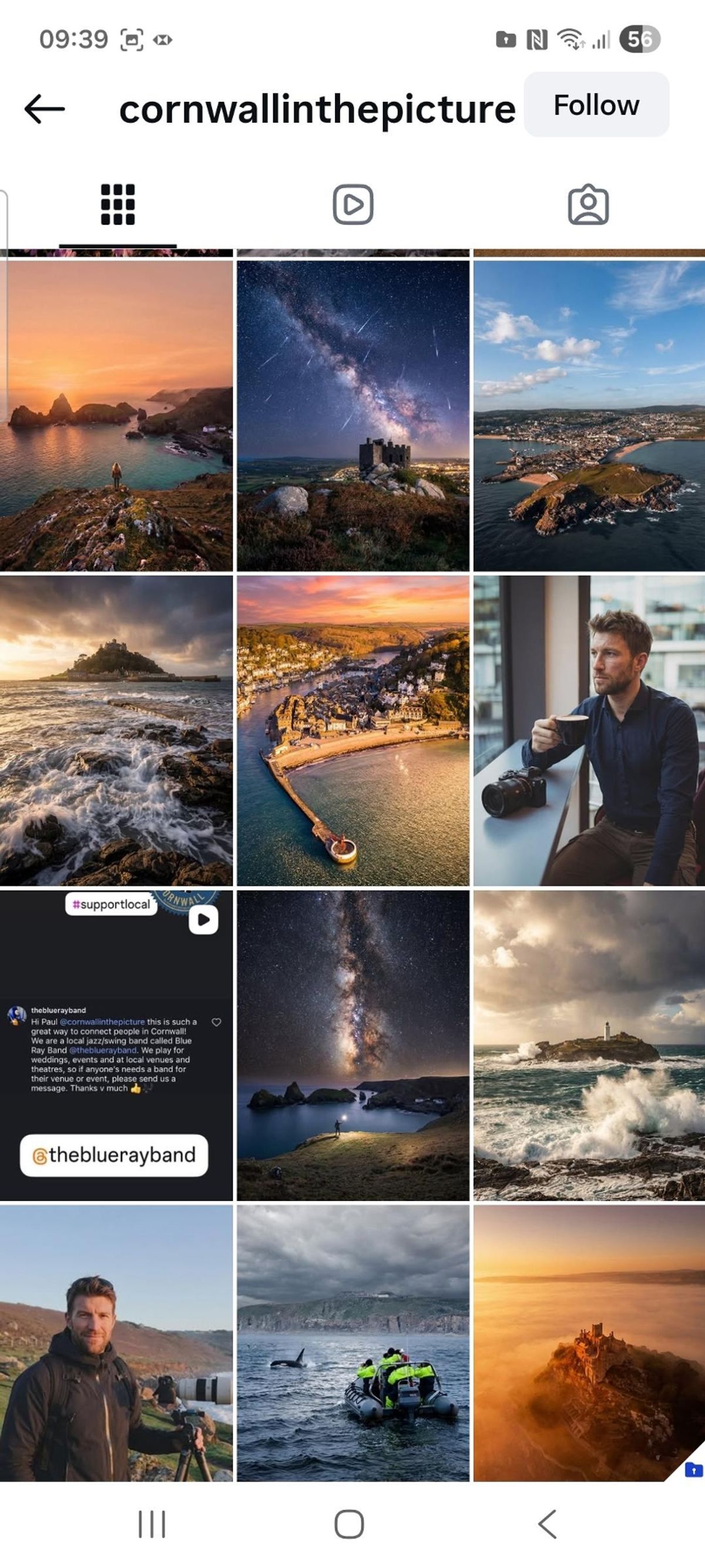 Instagram page