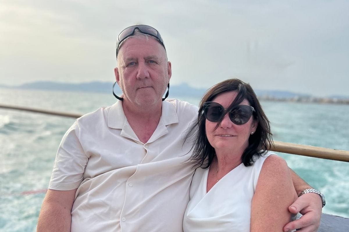 Alan with his wife, Linda