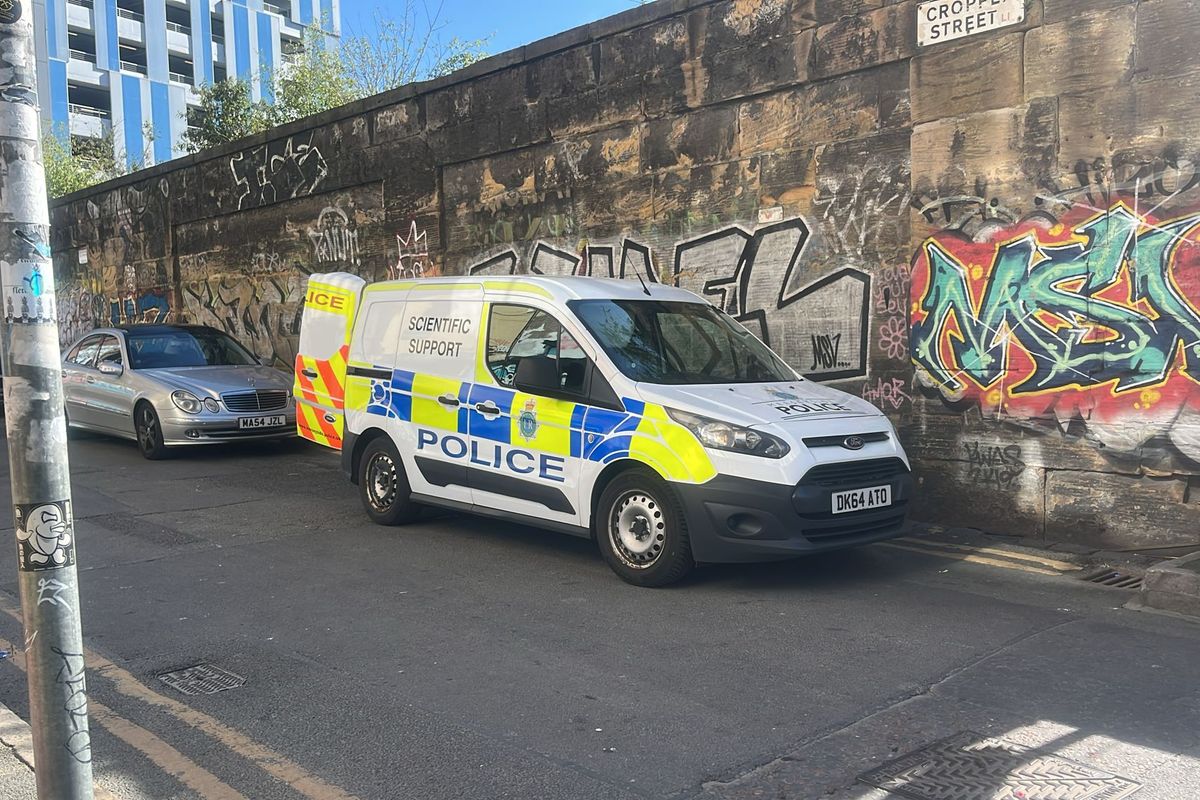 Scientific support officers in the city centre following the attack