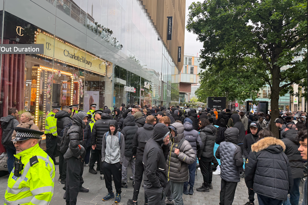 The front of the queue.