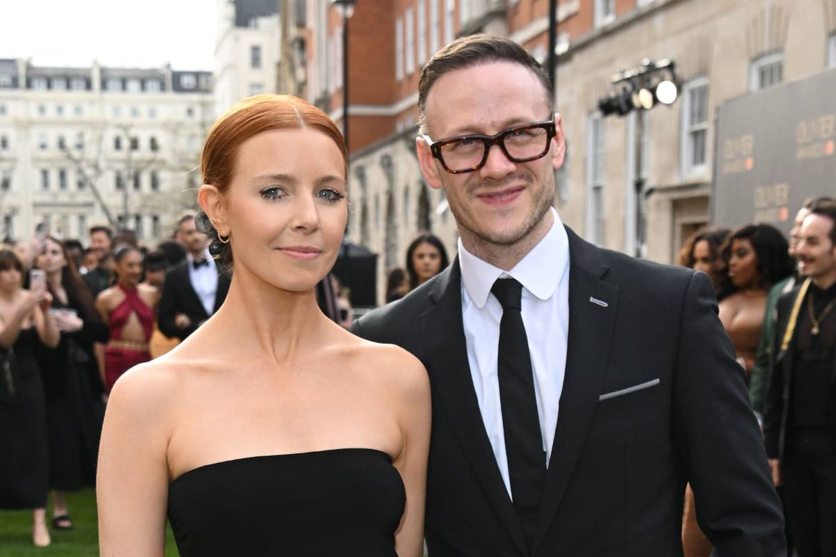 LONDON, ENGLAND - APRIL 10: Stacey Dooley and Kevin Clifton attend The Olivier Awards 2022 with MasterCard at the Royal Albert Hall on April 10, 2022 in London, England. (Photo by Jeff Spicer/Getty Images for SOLT)