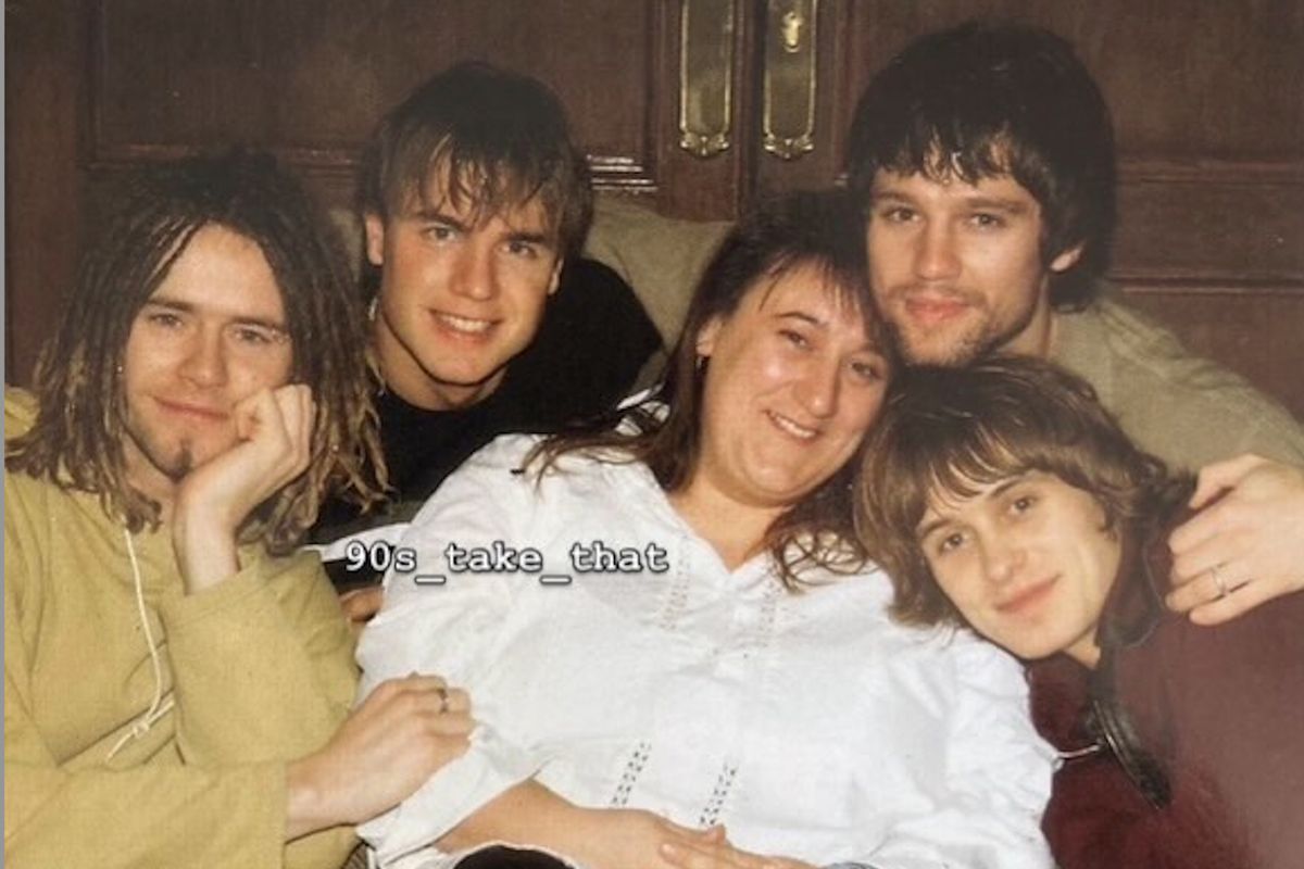 Mark Owen
Howard Donald
Jason Orange and Alex kadis in 1995