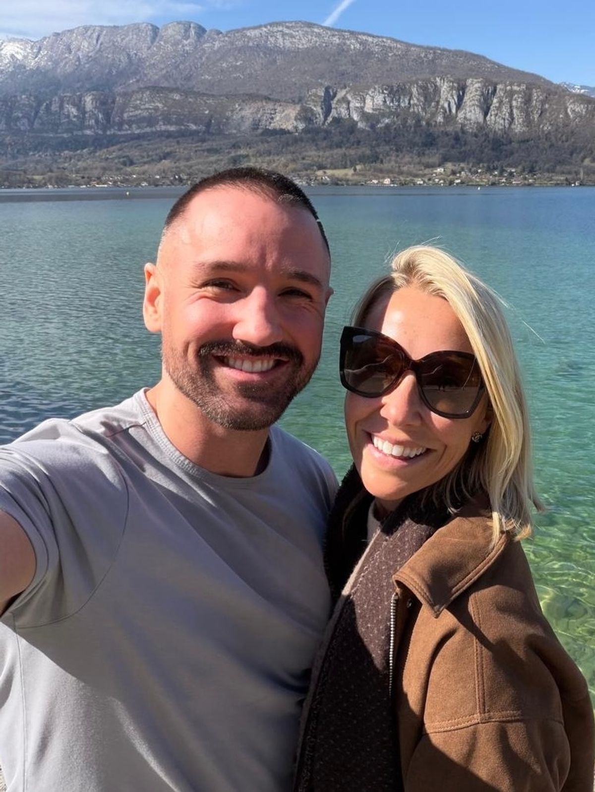 laura hamilton and former dancing on ice partner colin
