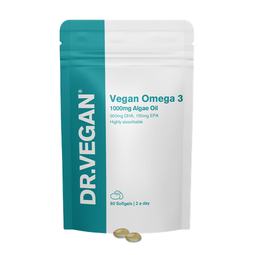 Vegan Omega 3 (1,000mg) capsules from Dr Vegan