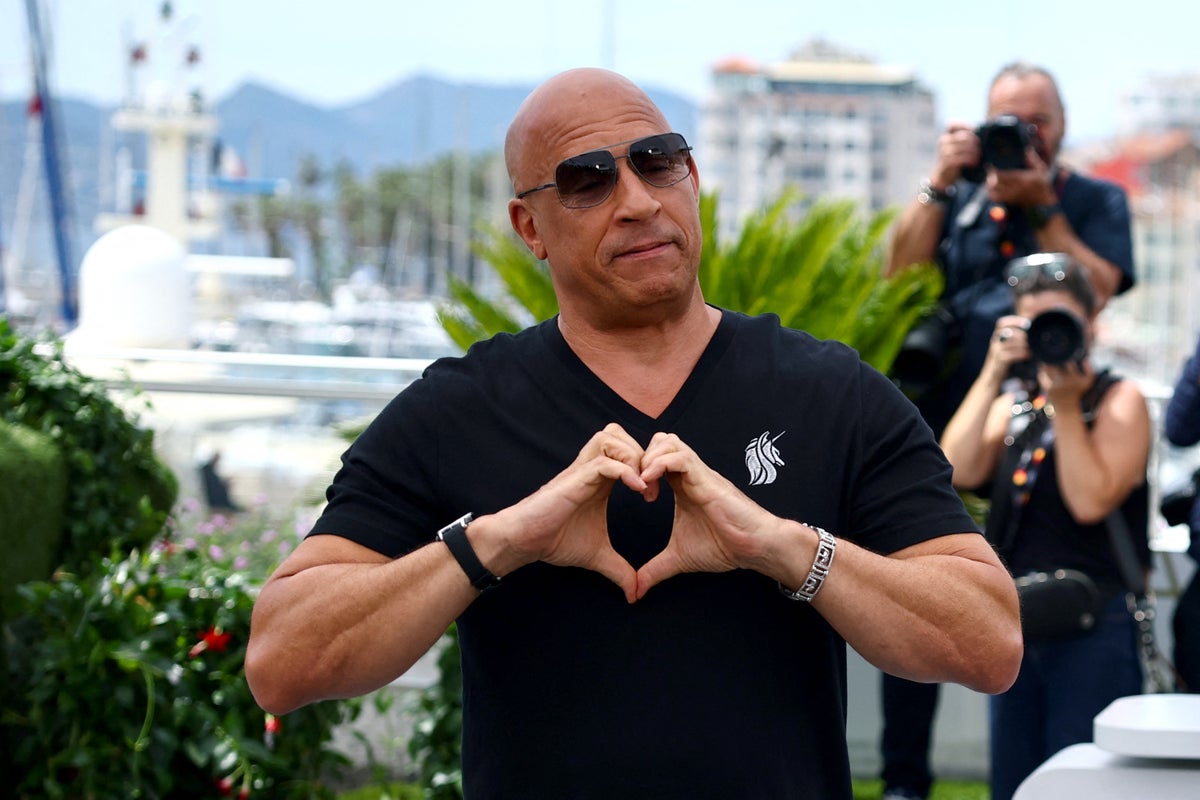 Vin Diesel celebrates Fast and Furious anniversary at Cannes Film Festival - The Independent