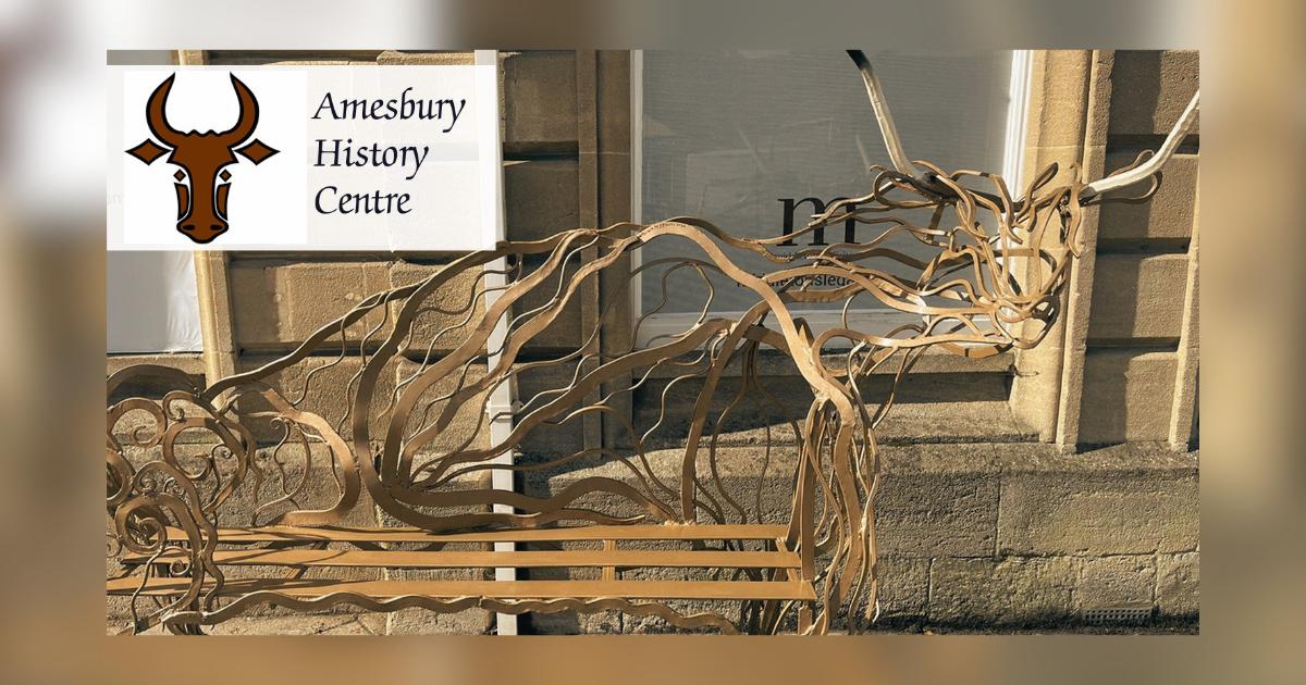 Steel sculptor crafts historic animal bench for Amesbury