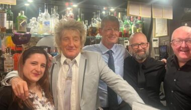 Rod Stewart spotted at Motherwell restaurant on Celtic match night