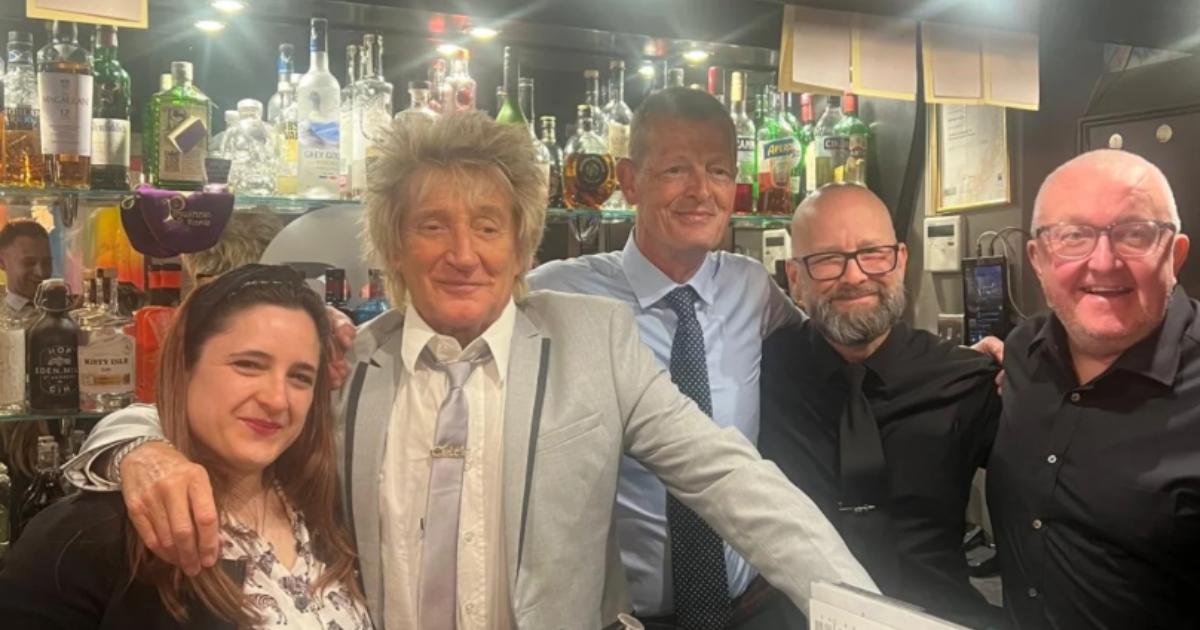 Rod Stewart spotted at Motherwell restaurant on Celtic match night
