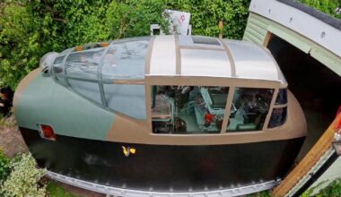 Berkshire man's dream Lancaster model displayed at RAF base
