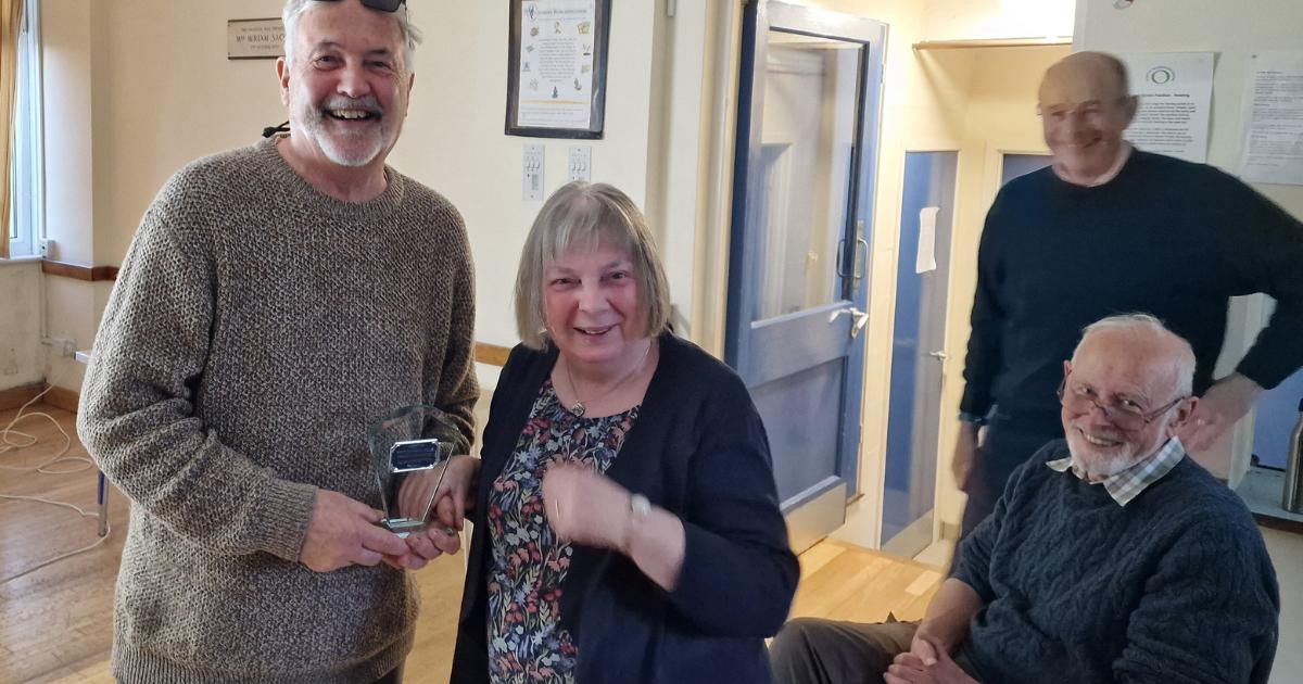 Overton Photographic Club presents season end trophies