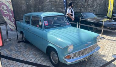 Iconic Harry Potter flying car lands at Southampton's Westquay