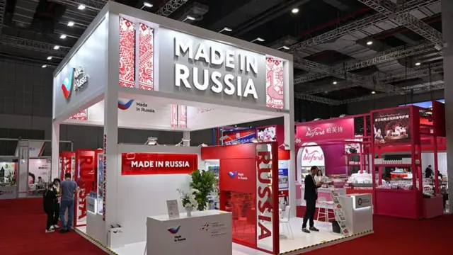 A Made in Russia stand at an expo in China