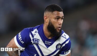 Daniel Suluka-Fifita playing for Canterbury in the NRL