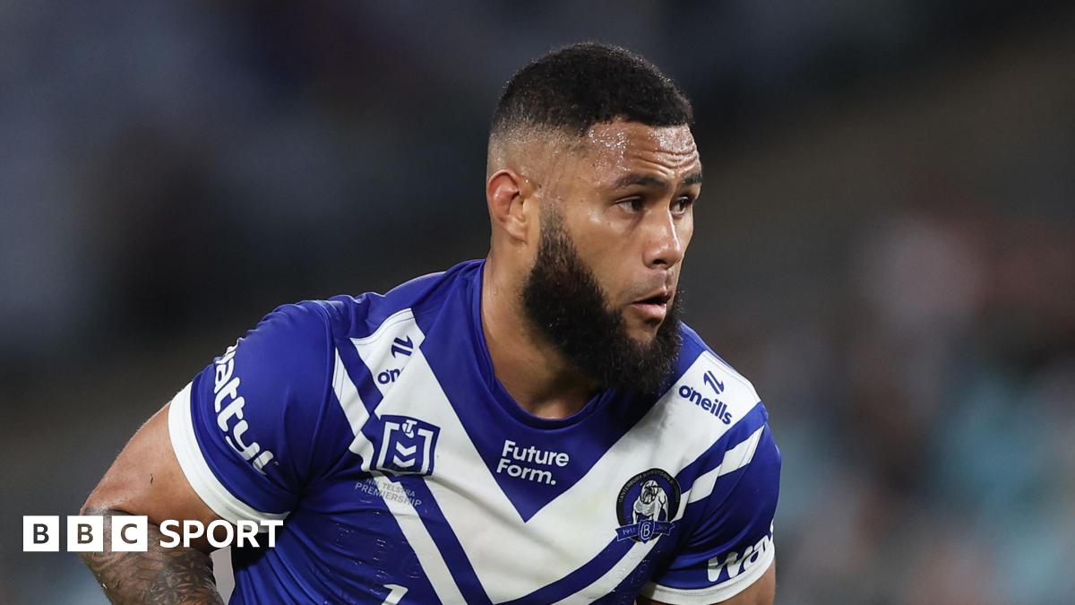 Daniel Suluka-Fifita playing for Canterbury in the NRL