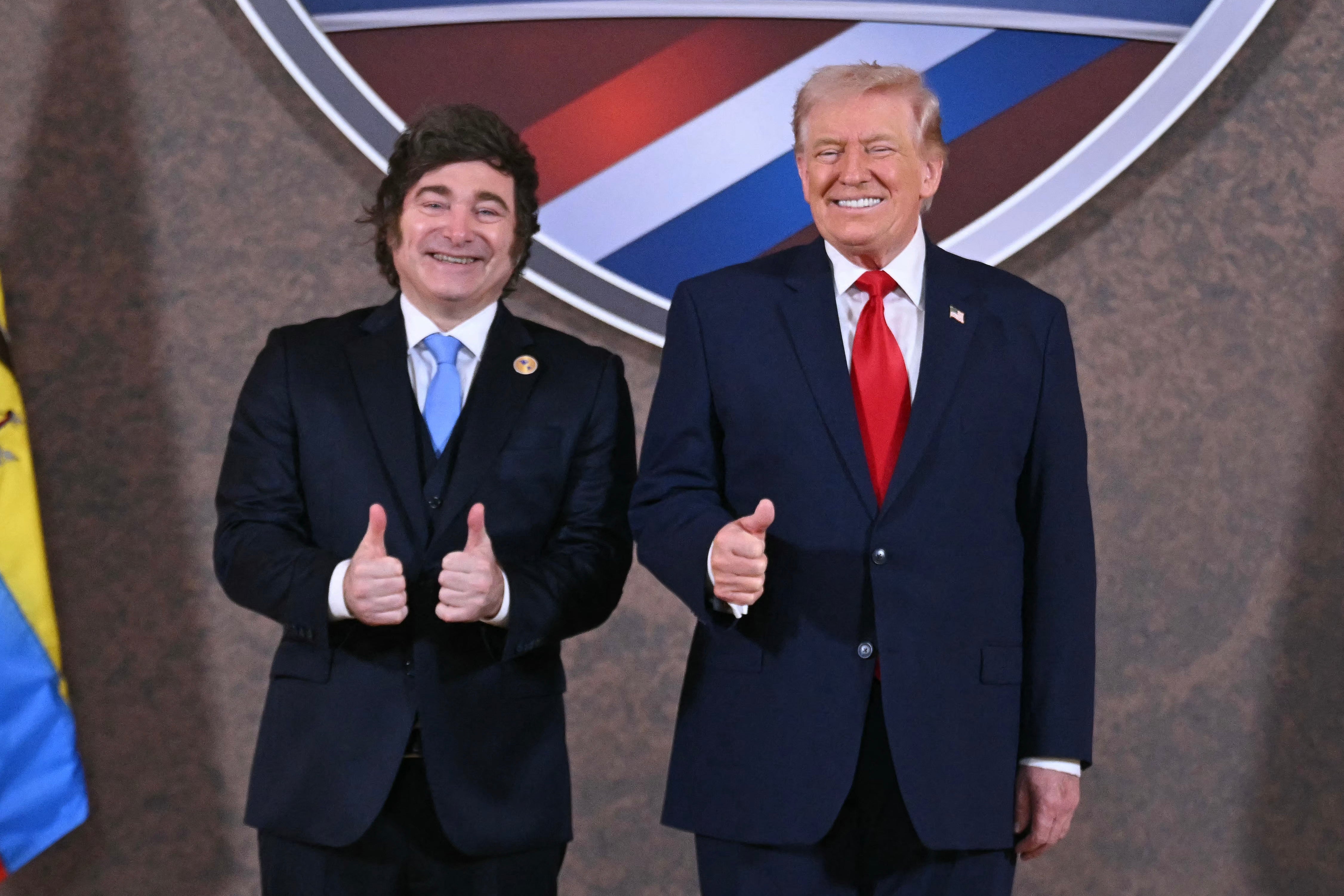 Argentinian president Javier Milei and Donald Trump