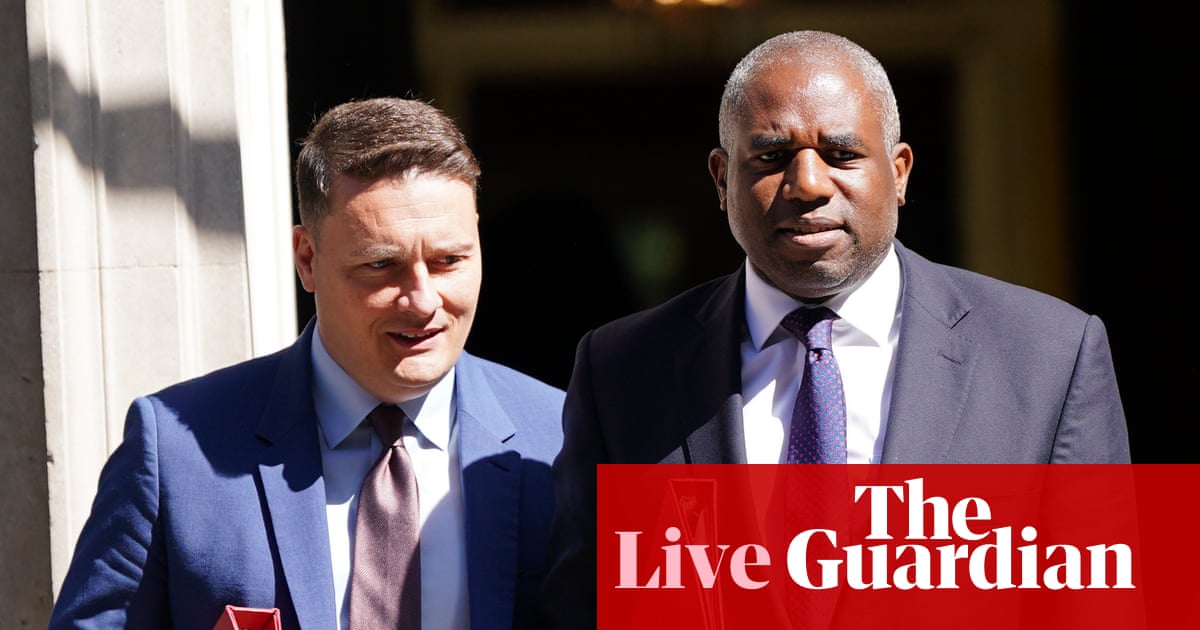 Lammy dismisses Streeting’s call for UK to rejoin EU as ‘sixth form’ debating position – UK politics live | Politics