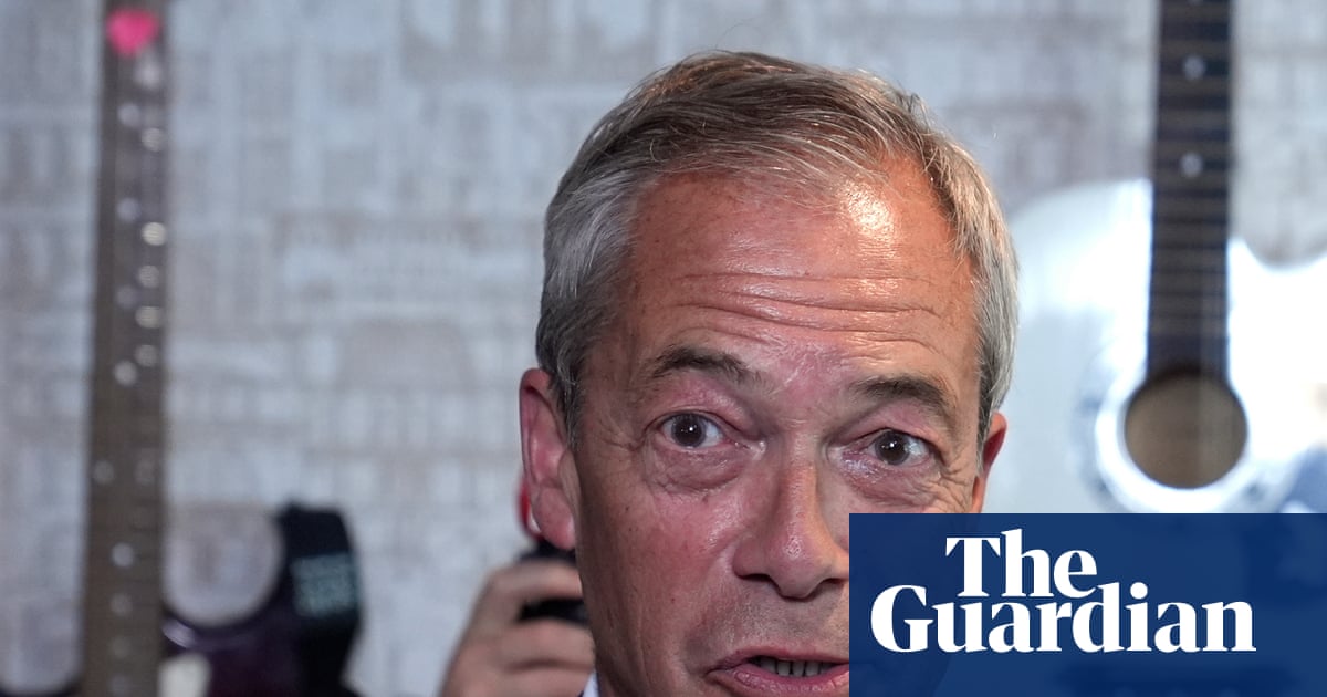 Farage trying to avoid scrutiny over £5m gift from crypto billionaire, Labour says | Nigel Farage