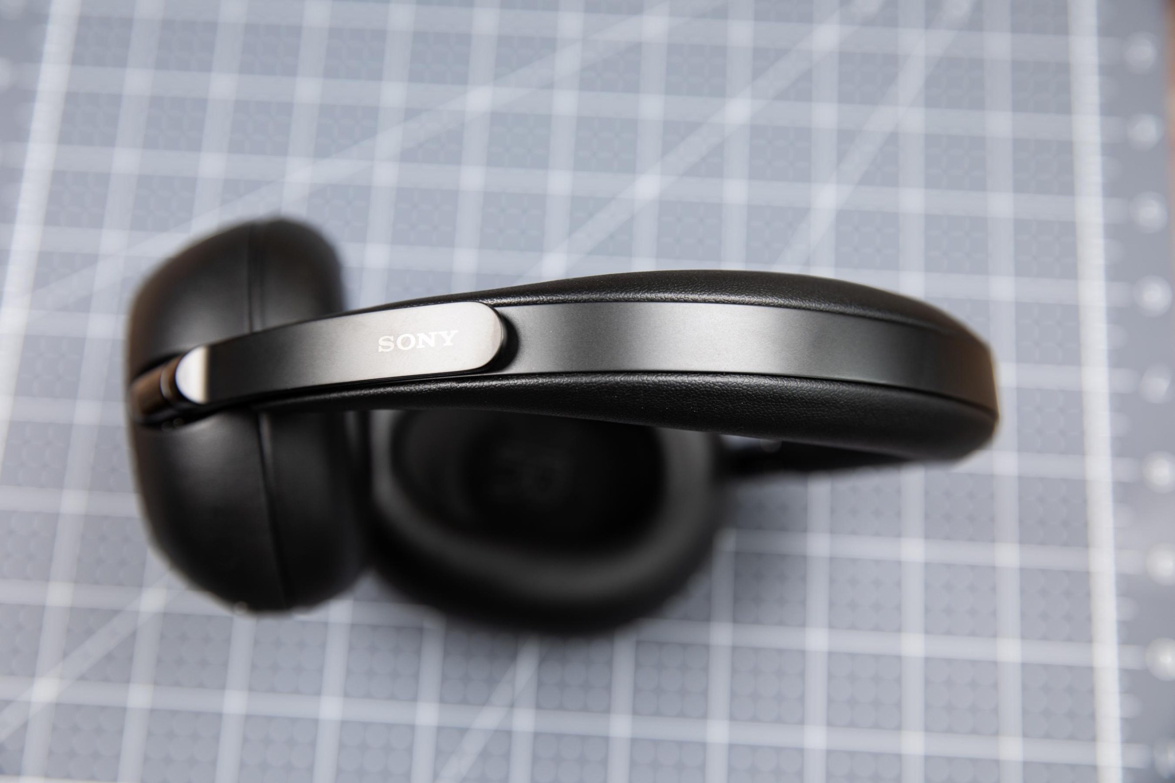 The metal headband on the Sony 1000X The Collexion headphones.