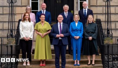 Scotland's first minister John Swinney reveals his new cabinet