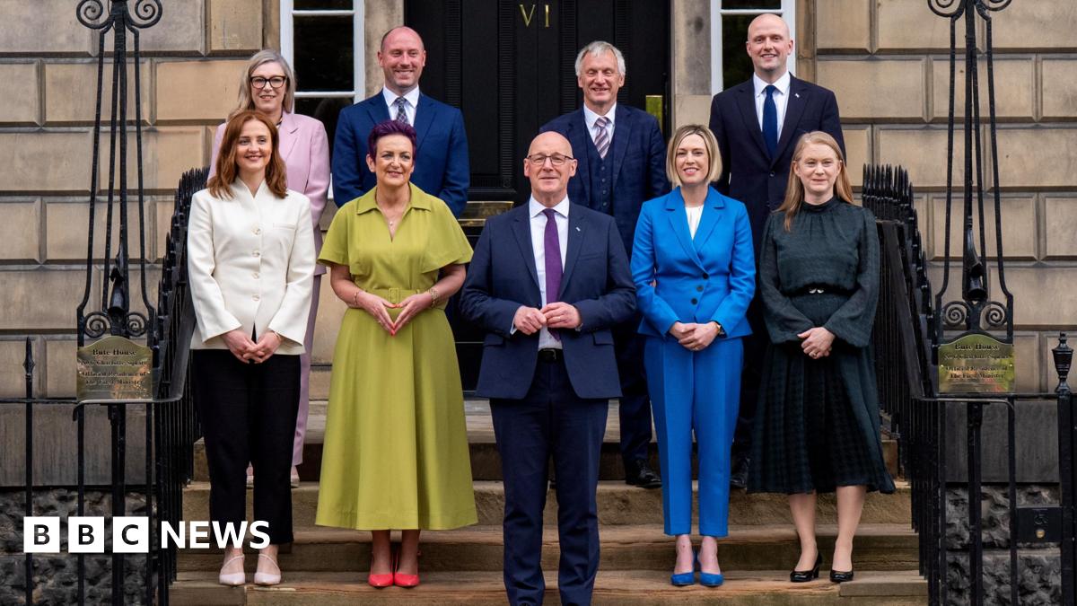 Scotland's first minister John Swinney reveals his new cabinet