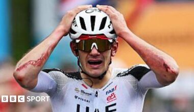Igor Arrieta of UAE Team Emirates-XRG wins stage five of the Giro d'Italia