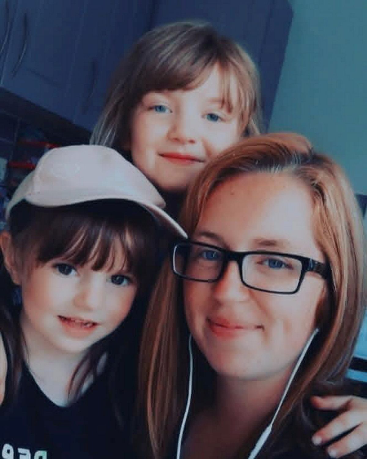Mum Kimberley Hedley, 30, with Millie Rose, nine, and Makayla, 11